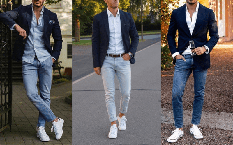 Kết hợp áo blazer với áo sơ mi