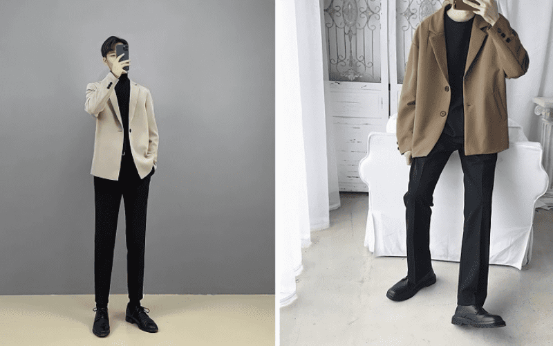 Phối áo blazer với quần âu